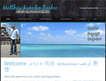 Tablet Screenshot of matthewbarbee.com